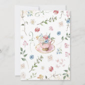 Ein Baby ist eine Braudusche Einladung (Rückseite)