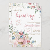 Ein Baby ist eine Braudusche Einladung (Vorne/Hinten)