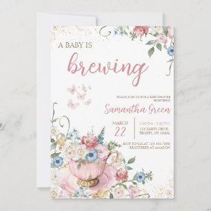 Ein Baby ist eine Braudusche Einladung