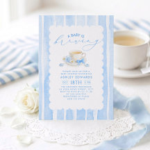 Ein Baby ist im Anflug - Blue Boy Baby Shower Tea