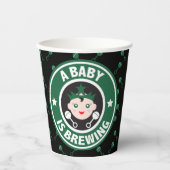 Ein Baby ist Kaffee zum Brechen Pappbecher (Vorderseite)