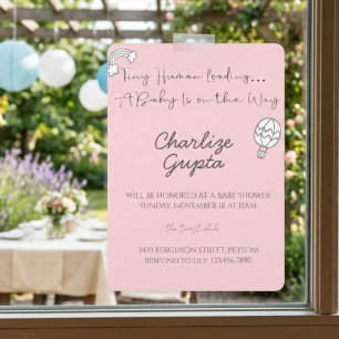 Ein Baby ist unterwegs Baby Shower Einladung