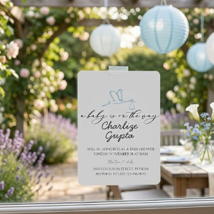 Ein Baby ist unterwegs Baby Shower Einladung