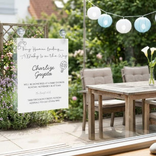 Ein Baby ist unterwegs Baby Shower  Einladung