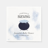 Ein Baby-Junge braut Halloween-Kinderdusche Serviette (Vorderseite)