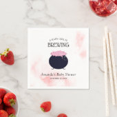 Ein Baby Mädchen brütet Halloween-Kinderdusche Serviette (Beispiel)