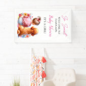 Ein Baby Mädchen und ihre Dog Baby Dusche Personal Banner (Insitu)