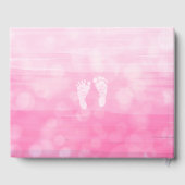 Ein Baby Mädchen und ihre Teddy Bear Baby Dusche Gästebuch (Rückseite)