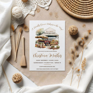 Ein Baby-Shower mit Produkten aus der Region und v Einladung