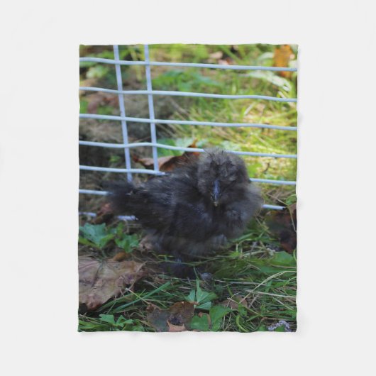 Ein Baby Silkie Fleecedecke (Vorderseite)