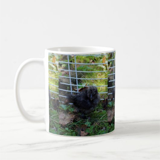 Ein Baby Silkie Kaffeetasse (Links)
