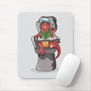 Ein Baby Tyrannosaurus Rex sitzt in einem hohen St Mousepad
