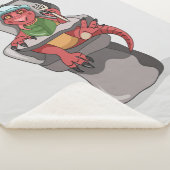 Ein Baby Tyrannosaurus Rex sitzt in einem hohen St Sherpadecke (3/4)