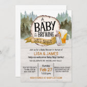 Ein Baby wird Baby-Dusche, Co-Ed-Baby-Dusche Einladung (Vorne/Hinten)