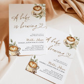 Ein Baby wird Baby-Dusche, Coffee Baby-Dusche Einladung