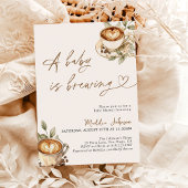 Ein Baby wird Baby-Dusche, Coffee Baby-Dusche Einladung