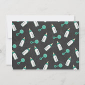 Ein Baby wird Baby-Dusche-Einladungen brauen Einladung (Rückseite)