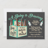 Ein Baby wird Baby-Dusche-Einladungen brauen Einladung (Vorderseite)