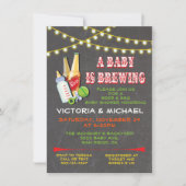 Ein Baby wird Baby-Dusche-Einladungen brauen Einladung (Vorderseite)