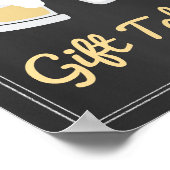 Ein Baby wird Baby Dusche Geschenk Tafelschild Poster (Ecke)