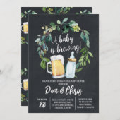 Ein Baby wird Baby-Duschkabine zubereiten Einladung (Vorne/Hinten)