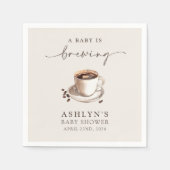 Ein Baby wird Baby-Duschpapier Napkins Serviette (Vorderseite)