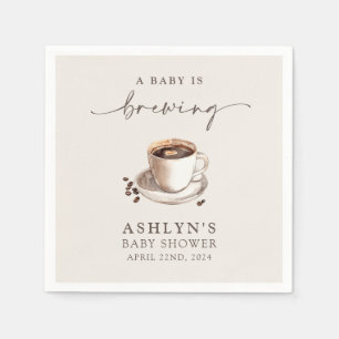 Ein Baby wird Baby-Duschpapier Napkins Serviette