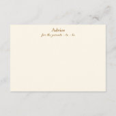 Ein Baby wird Baby Shower Coffee Advice Card gebra Begleitkarte (Rückseite)