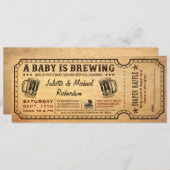 Ein Baby wird Baby-Shower Einladungen (Vorne/Hinten)