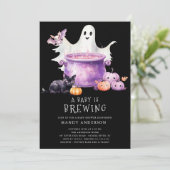 Ein Baby wird Babydusche brauen Einladung (Stehend Vorderseite)