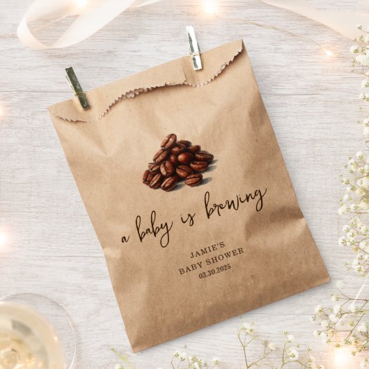 Ein Baby wird Babydusche brauen Geschenktütchen (Ausgeschnitten)