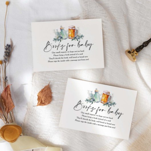 Ein Baby wird Babyduschenbücher für das Baby zuber Begleitkarte