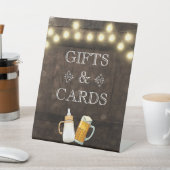 Ein Baby wird Babyduschgeschenke und -karten gebra Sockelschild (In SItu)