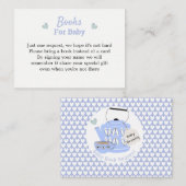 Ein Baby wird Blue Baby Dusche buchen Begleitkarte (Vorne/Hinten)