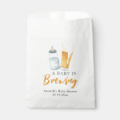 Ein Baby wird Bottle Beer Baby Dusche Geschenktütchen (Vorderseite)