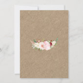 Ein Baby wird Burlap GRILLEN Baby Shower Brechen Einladung (Rückseite)