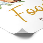 Ein Baby wird Coffee Baby Dusche kochen Poster (Ecke)