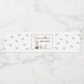 Ein Baby wird Coffee Baby Dusche zubereiten Wasserflaschenetikett (Einzelnes Label)