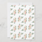 Ein Baby wird die Dusche eines Blumenjungen Einladung (Rückseite)