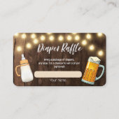 Ein Baby wird eine Babydusche-Windelwaschkarte zub Begleitkarte (Vorderseite)