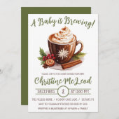 Ein Baby wird gebraut, Holiday Hot Cocoa Baby Dusc Einladung (Vorne/Hinten)