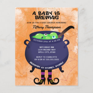 Ein Baby wird Halloween-Kinderdusche zum Haushalt