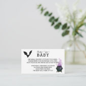 Ein Baby wird im Oktober Baby Book Request Card Begleitkarte (Stehend Vorderseite)