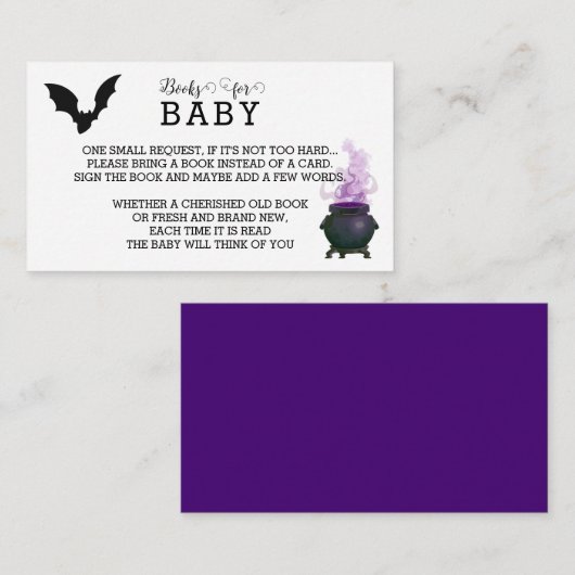 Ein Baby wird im Oktober Baby Book Request Card Begleitkarte (Vorne/Hinten)