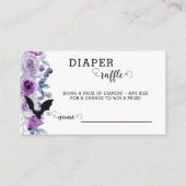 Ein Baby wird im Oktober Baby Diaper Raffle Card Begleitkarte (Vorderseite)