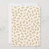 Ein Baby wird Kaffeebohnen-Babydusche zubereiten Einladung (Rückseite)