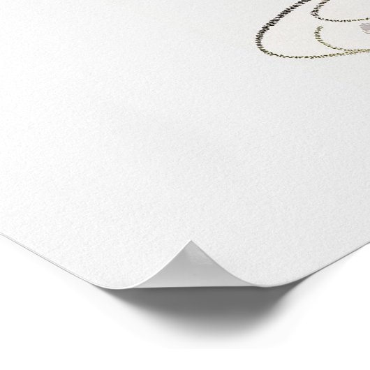 Ein Baby wird Tee-Party-Babydusche Brauen Begrüßun Poster (Ecke)