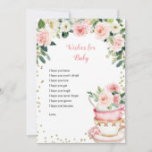 Ein Baby wird Tee-Party-Babyduschkarte Einladung (Vorderseite)