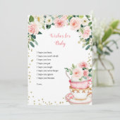 Ein Baby wird Tee-Party-Babyduschkarte Einladung (Stehend Vorderseite)