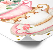 Ein Baby wird Tee Party Night Diaper Poster (Ecke)